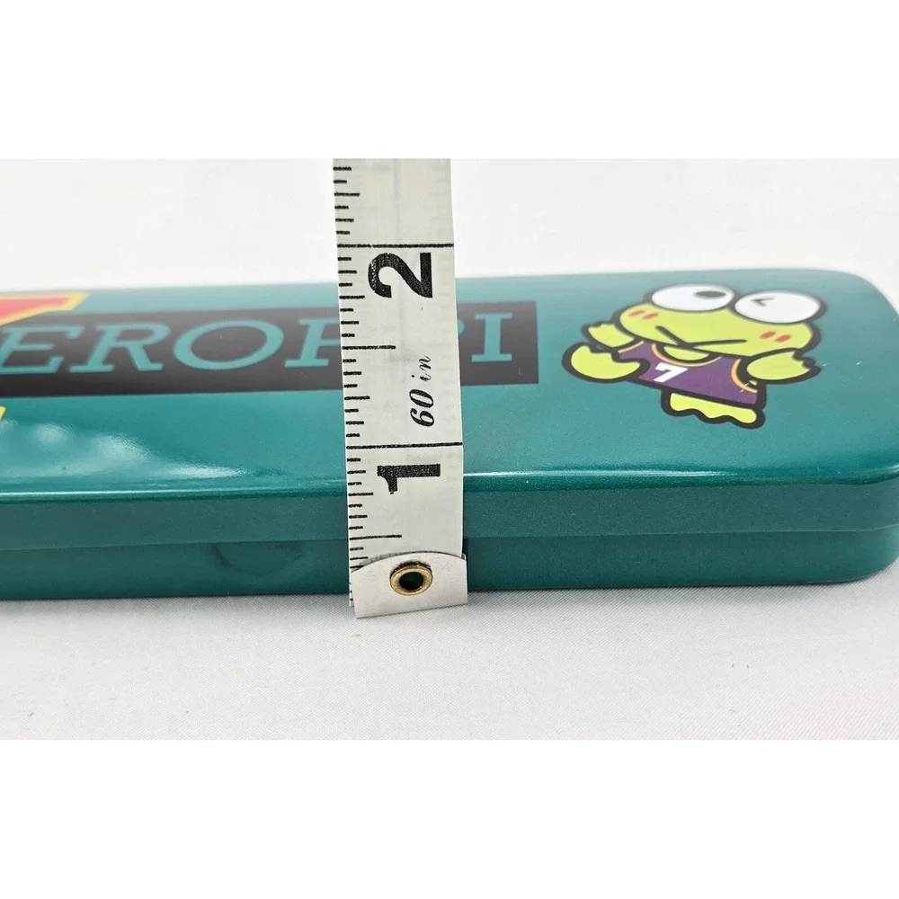 Vintage Sanrio My Keroppi Frog Tin Metal Pen Case Pencil Box 1994 Y2K Rare Green